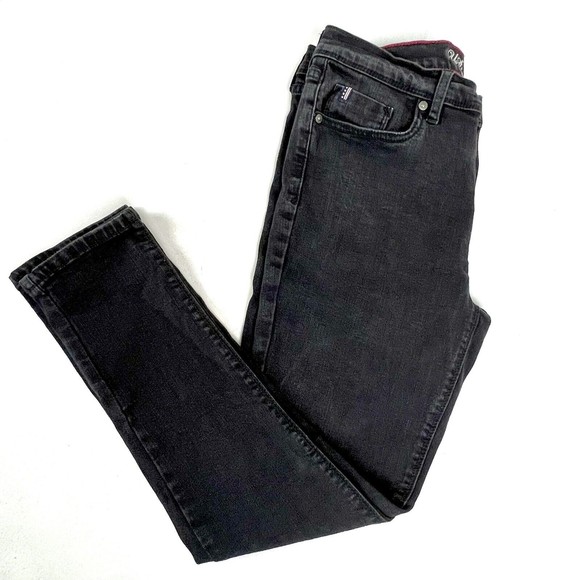 US Polo Assn. Denim - U.S. Polo Assn. Denim Co. Black Denim Skinny Jeans Mid-Rise Stretch Size 8 Short